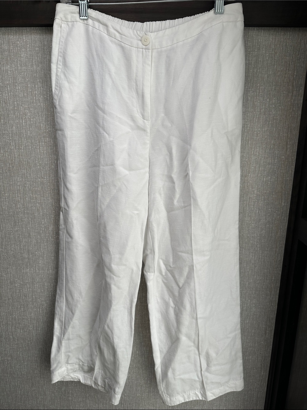 Eileen Fisher Wide Leg Pants in White